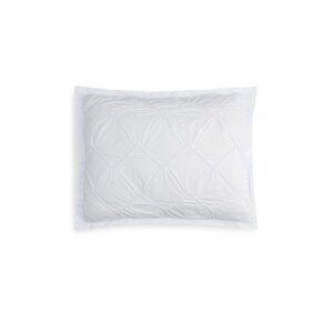 Sky Smock Chevron Textured Cotton KING Pillow Shams Cotton White MSRP $55 SALE